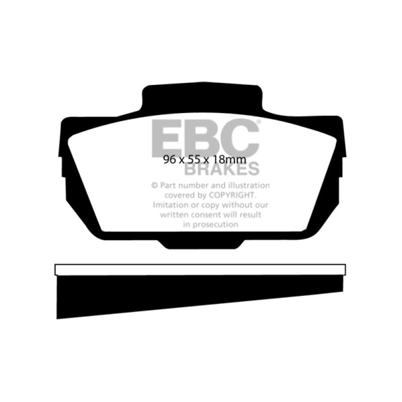EBC 66-67 Saab Sonnet 0.8 Greenstuff Front Brake Pads