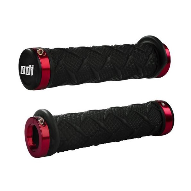 ODI ATV Xtreme Lock-On Grips – Black – Red Clamp J30XTB-R
