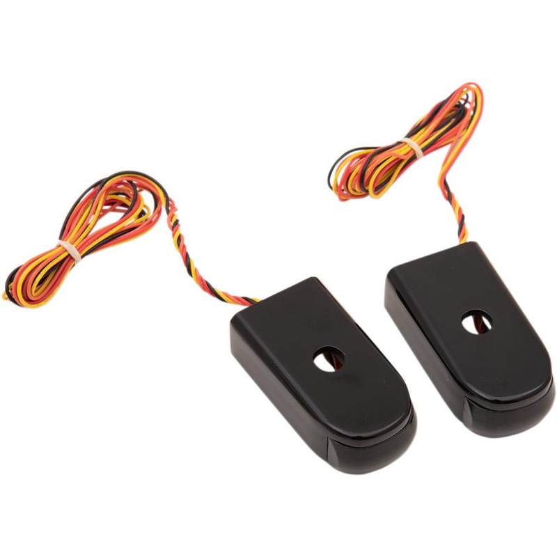 Alloy Art Strut Mount LED Lights – Smoke Lens – Anodized Black Finish SSL-LG-2B