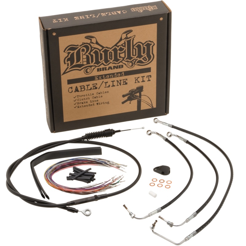 Burly Brand 750-05167 Burly Cntrl Kit 16″ Ape Black Non-Abs