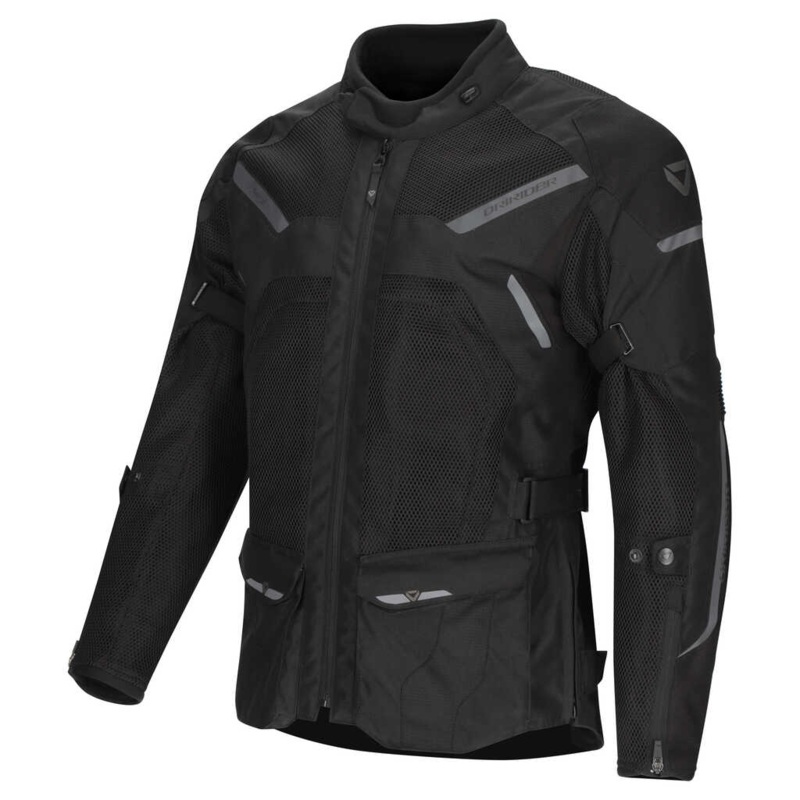 DRIRIDER APEX 6 AIRFLOW JACKET – BLACK/BLACK XS