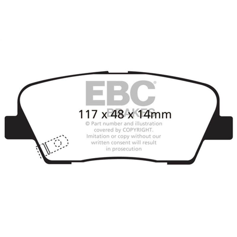 EBC 06-09 Hyundai Entourage 3.8 Yellowstuff Rear Brake Pads