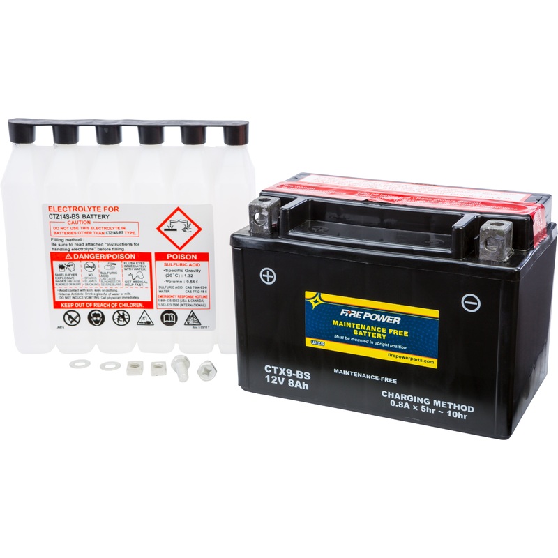 Fire Power Sealed AGM Battery CTX9-BS