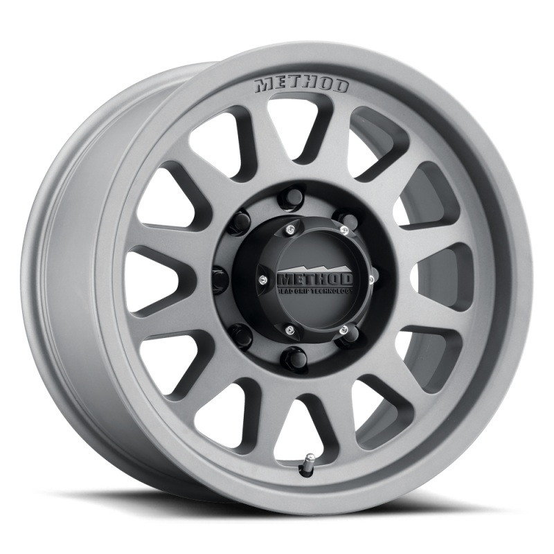 Method MR704 HD 17×9 18mm Offset 8×170 130.81mm CB Titanium Wheel