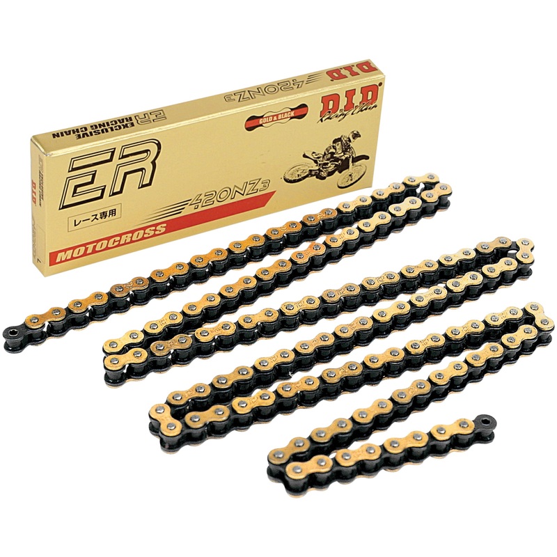 D.I.D 420 NZ3 Super Non O-Ring Chain – 100 Links – Gold 420NZ3G-100L