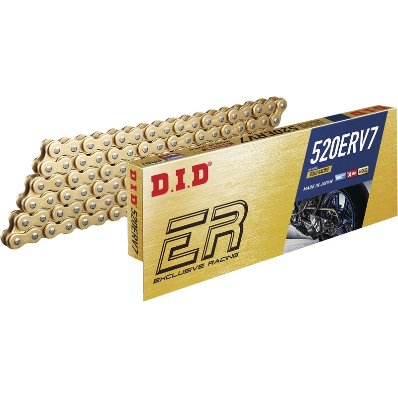 D.I.D 520 ERV7 ER Series Racing Chain – Gold – 120 520ERV7120ZB