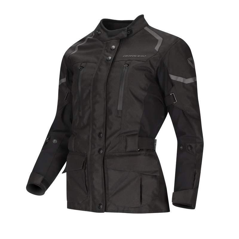 DRIRIDER COMPASS V LADIES JACKET – BLACK/BLACK 6