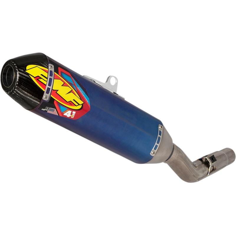 FMF Racing Factory 4.1 RCT Slip-On Muffler – Anodized Titanium – Carbon Fiber End Cap 045668