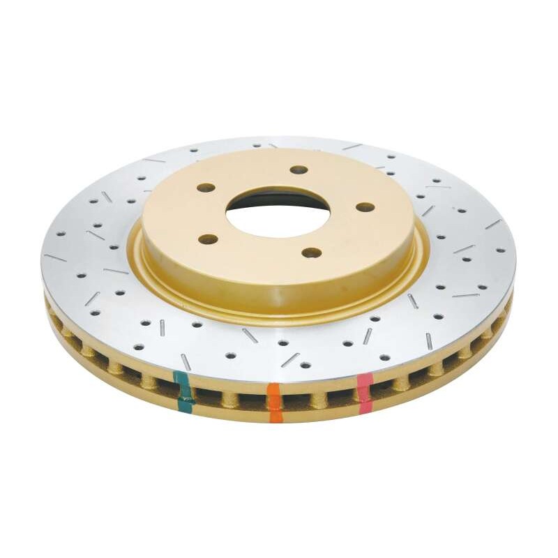 DBA 8/98+ Nissan Skyline R34 GTT Front Crossdrilled Slotted 4000 Series Rotor