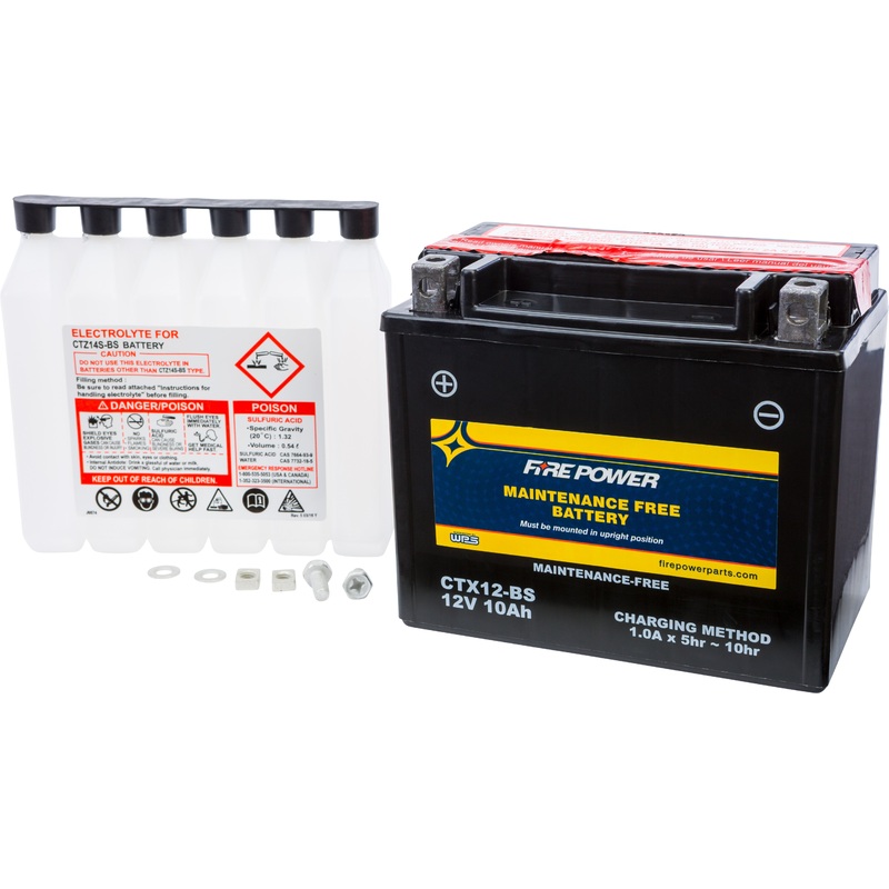 Fire Power Sealed AGM Battery CTX12-BS