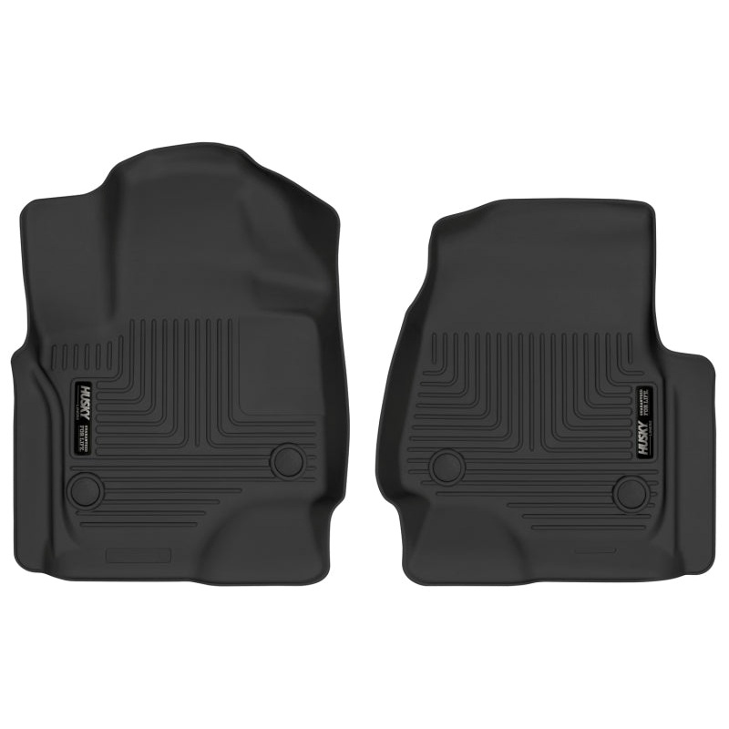 Husky Liners 18-22 Ford Expedition / 18-19 Lincoln Navigator X-Act Contour Black Front Floor Liners