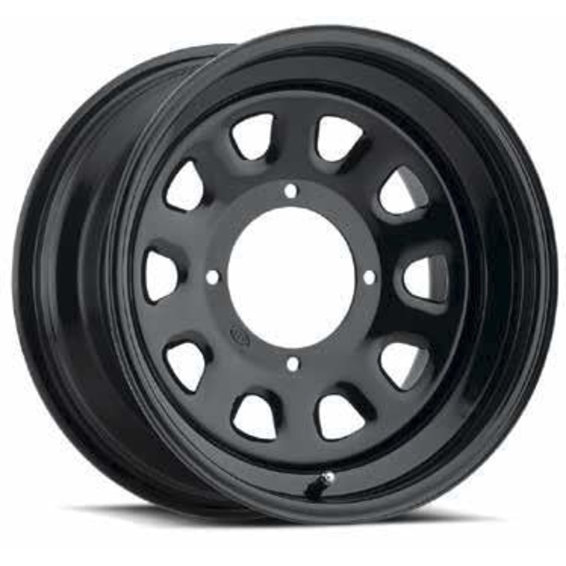 ITP Delta Steel Wheel – 14×7 – 5+2 Offset – 4/110 – Black 1425553014B