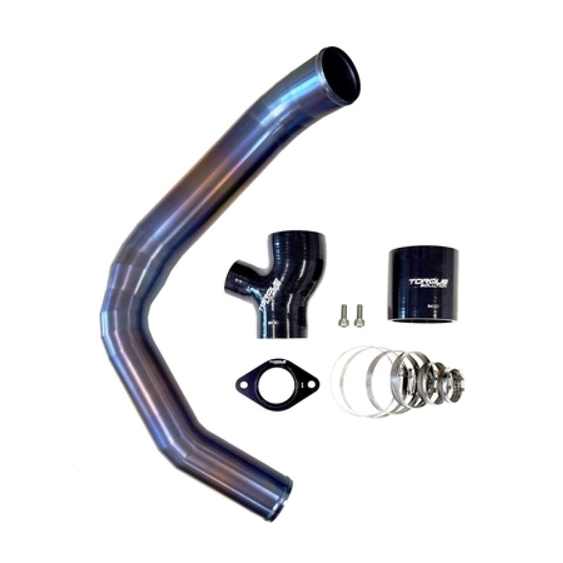 Torque Solution 15-21 Subaru WRX Top Mount Charge Pipe – Titanium Burnt Purple / Blue
