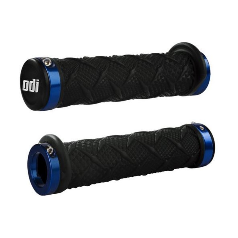 ODI ATV Xtreme Lock-On Grips – Black – Blue Clamp J30XTB-U