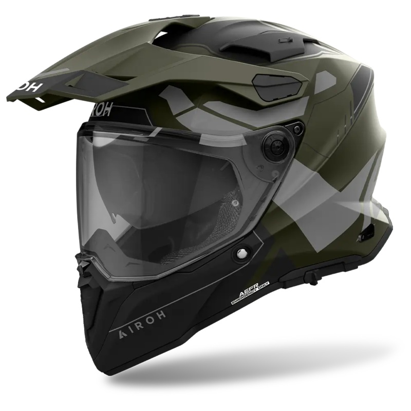 AIROH COMMANDER 2 REVEAL HELMET – MILITARY GREEN S
