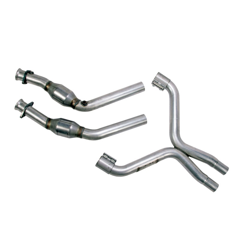 BBK 11-14 Mustang 3.7 V6 High Flow X Pipe With Catalytic Converters – 2-1/2