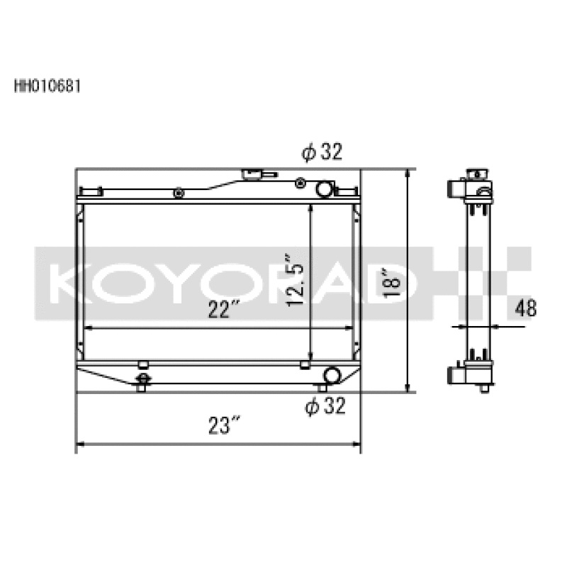 Koyo 84-87 Toyota Corolla GT-S 1.6L 4AGE AE86 Radiator