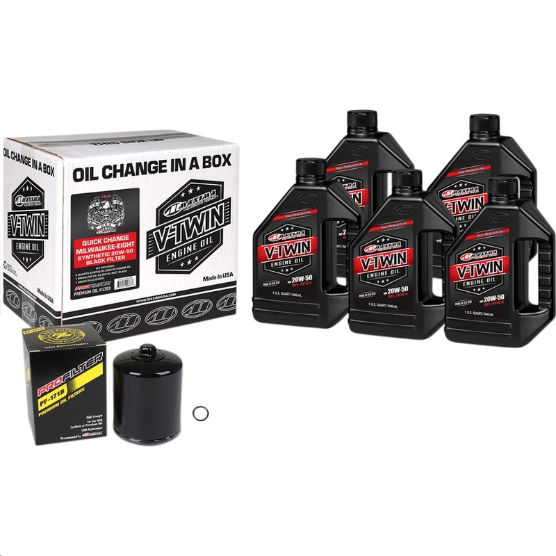 Maxima M-Eight Synthetic Quick Oil Change Kit with Black Filter 90-129015PB
