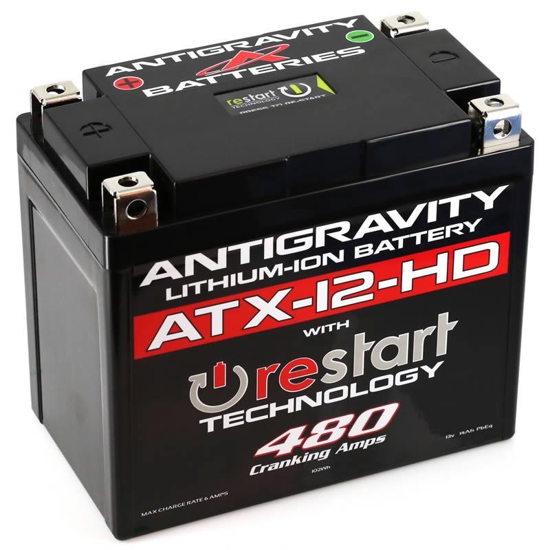 Antigravity Batteries RE-START Lithium-Ion Battery – YTX12 Case Style AG-ATX12-HD-RS