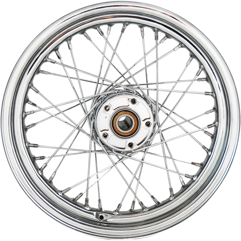 Drag Specialties Laced 40 Spoke Rear Wheel – 16×3 – Chrome 0204-0522