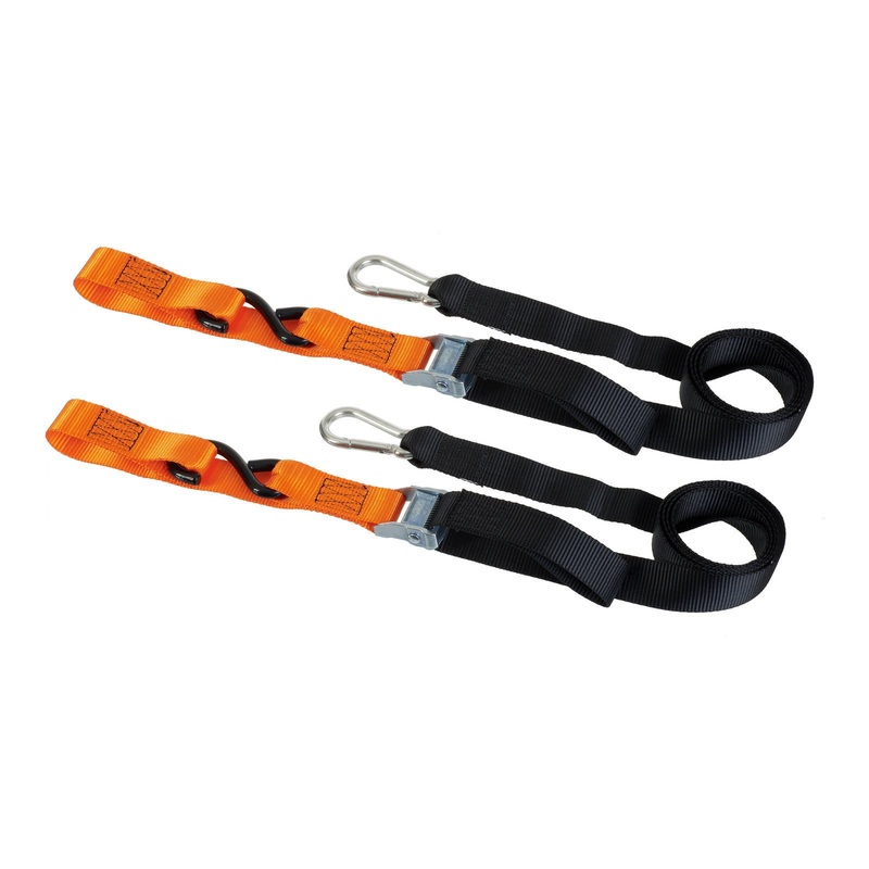 Whites Tie Downs 1 1/2in x 6ft – Black / Orange