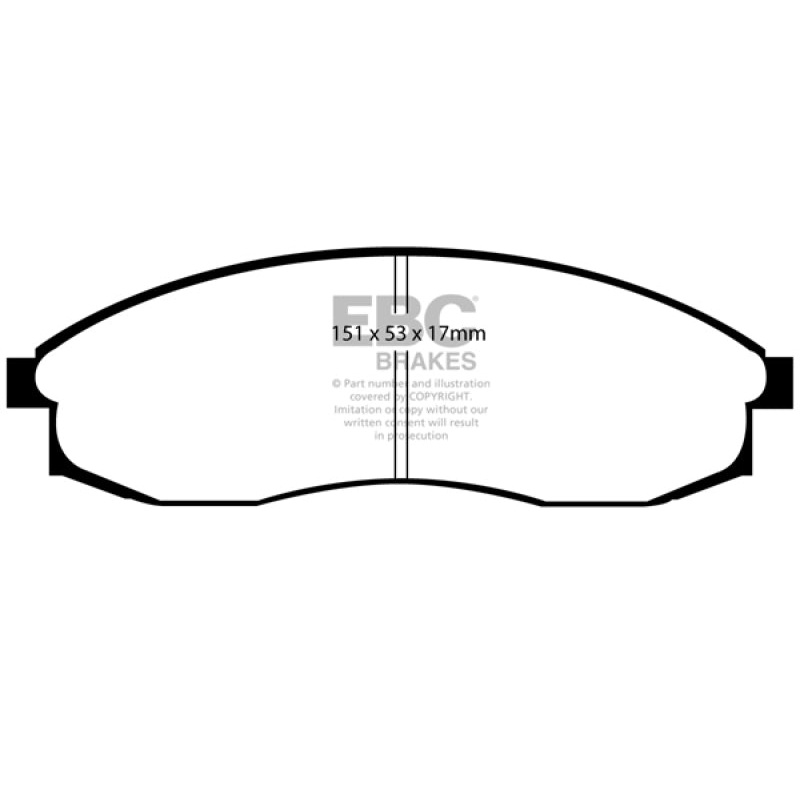 EBC 93-98 Nissan Skyline (R33) 2.5 GTS Greenstuff Front Brake Pads