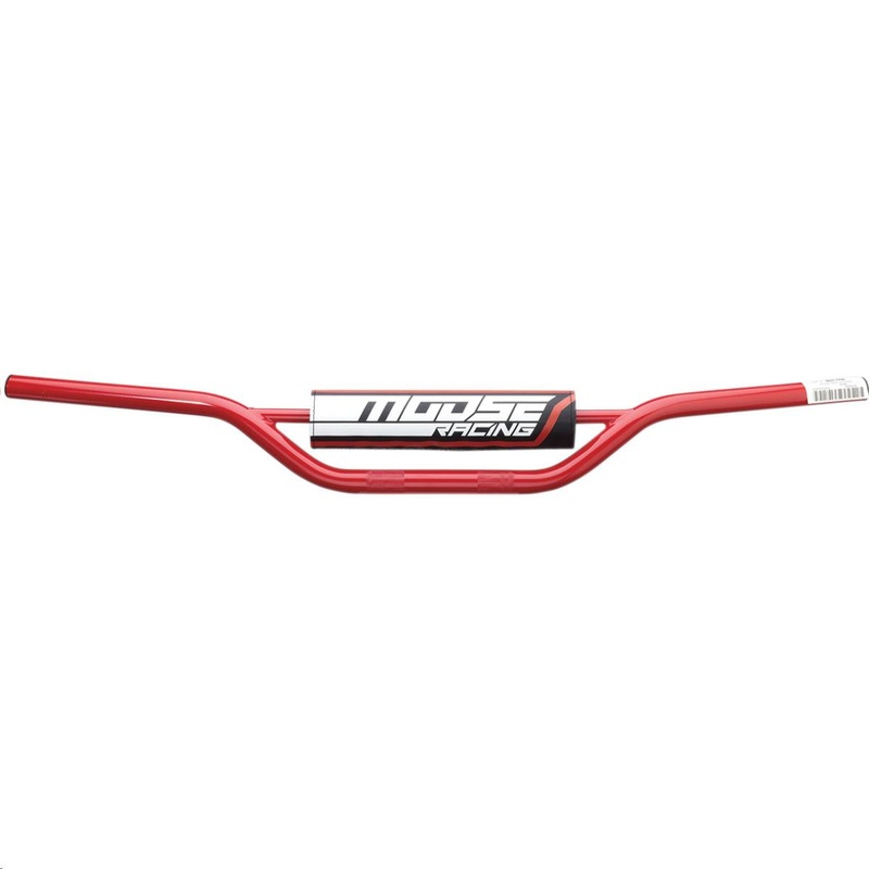 Moose Racing 7/8in. Carbon Steel Handlebar – Mini – Red 0601-4981