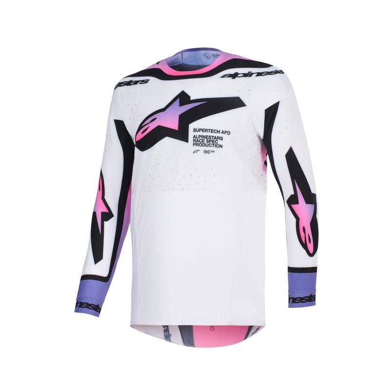 ALPINESTARS 2026 SUPERTECH PRO VISTA JERSEY – WHITE PURPLE BLACK S