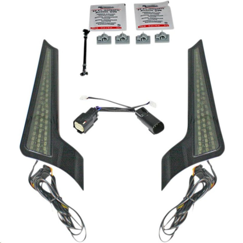 Custom Dynamics Fascia LED Panel – Gloss Black With Smoked Lens CD-FASCIA-BCMBS