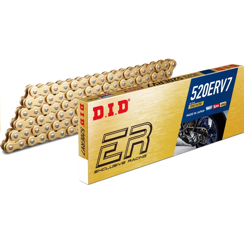 D.I.D Rivet Master Link for 520 ERV7 – 124 Links – Gold 520ERV7124FB