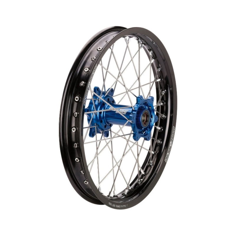 Moose Racing SX-1 Complete Rear Wheel – 18in. x 2.15in. – Black Wheel/Blue Hub 0204-0628