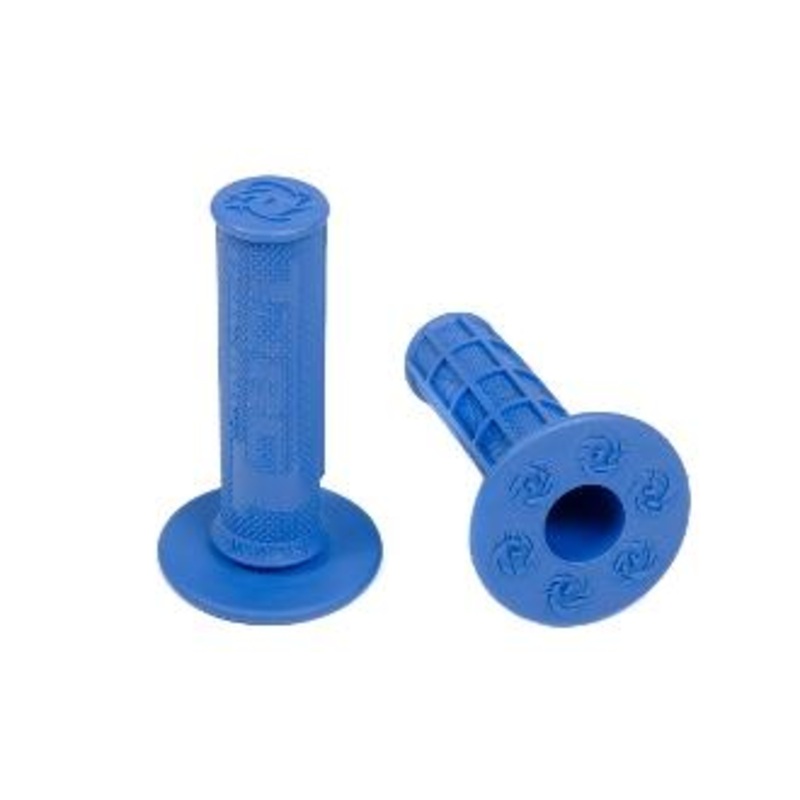 TORC1 Racing Hole Shot MX Grips – 1/2 Waffle – Soft – Blue 3000-0300