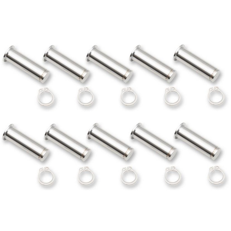 Drag Specialties Pivot Pin/Clip Kit – Clutch Side – Chrome 0617-0197