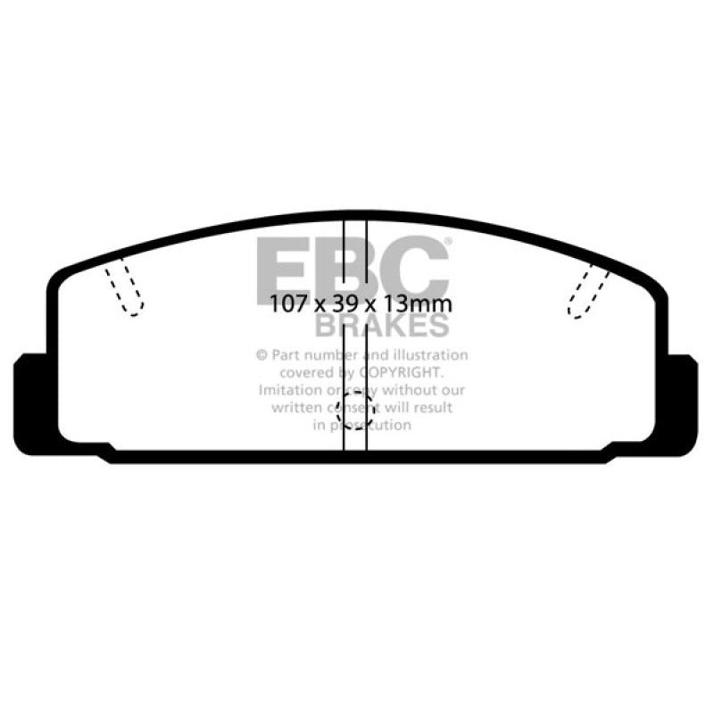 EBC 03-04 Mazda Protege 2.0 Turbo (Mazdaspeed) Yellowstuff Rear Brake Pads