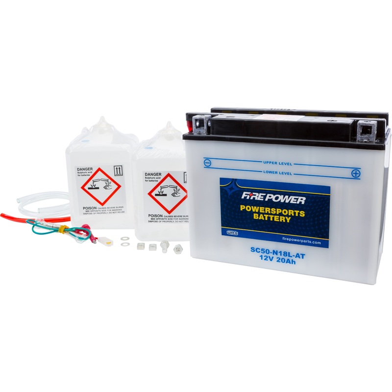 Fire Power Conventional 12V Heavy Duty Battery With Acid Pack SC50-N18L-AT