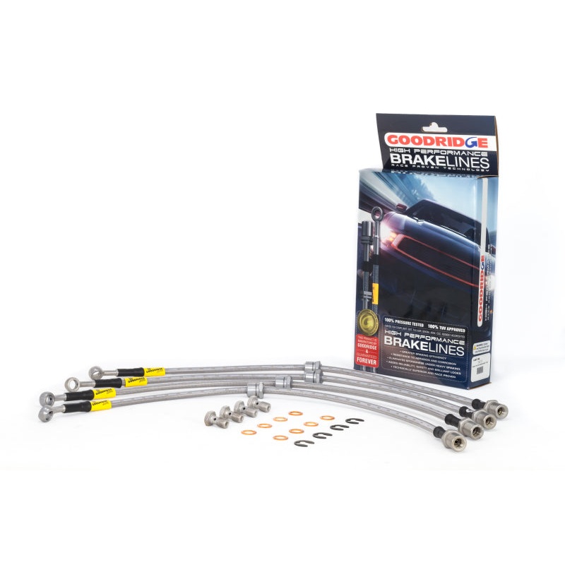 Goodridge 11/92-01 Subaru Impreza (2wd/4wd w/Rear Disc) Stainless Steel Brake Line Kit