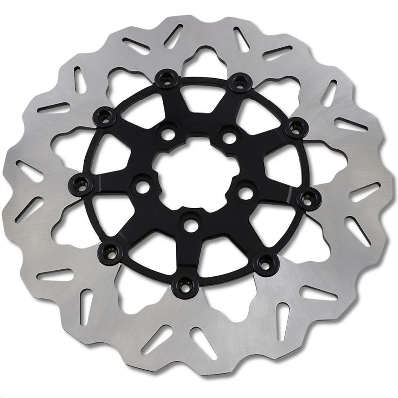 Galfer Brakes Floating Wave Rotor – Full Floating with Black Carrier DF681CWS