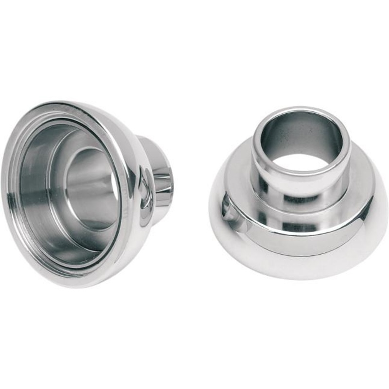Drag Specialties Neck Post Bearing Cups with Races Installed – Chrome 70-0002C-2LBS