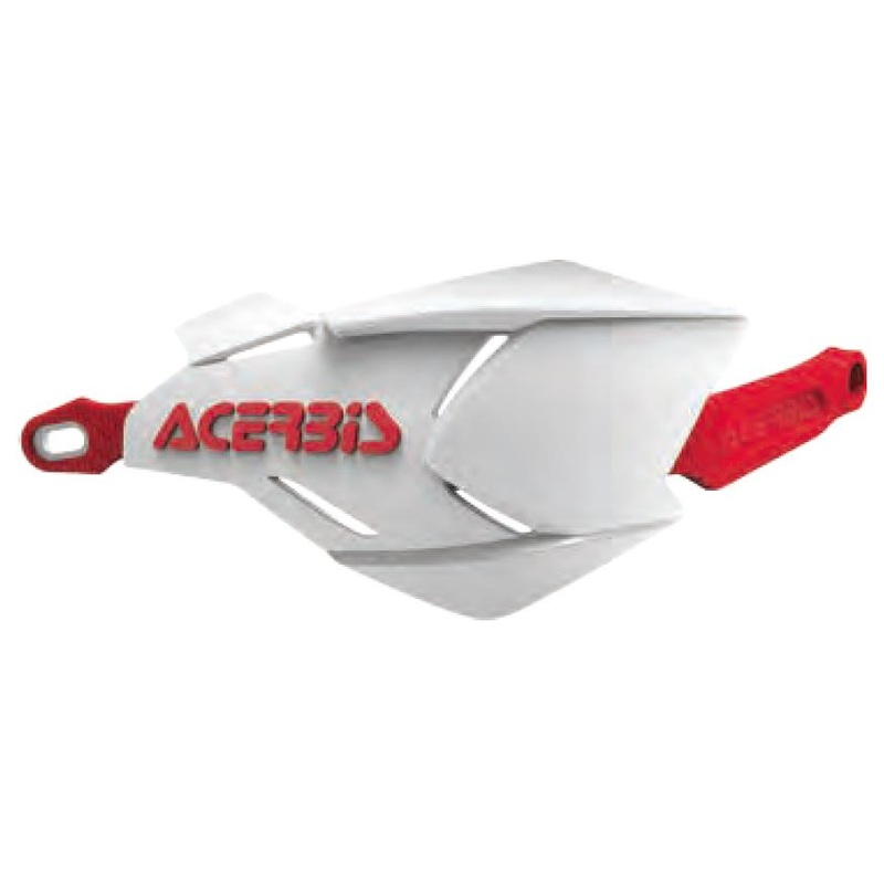 Acerbis X-Factory Handguards – White/Red 2634661030