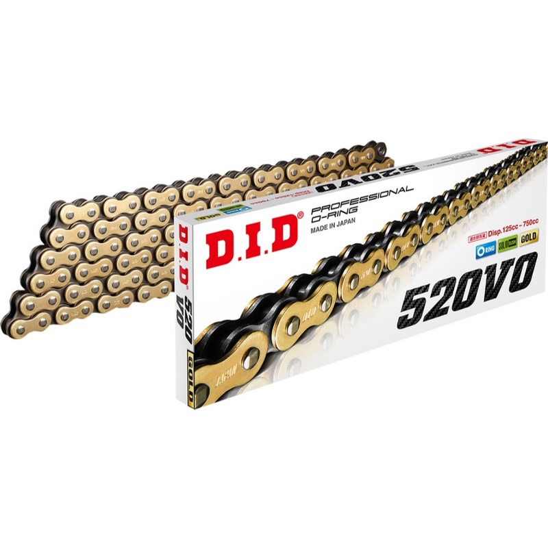 D.I.D 520VO Pro V Series O-Ring Chain – 110 links 520VOG110FB