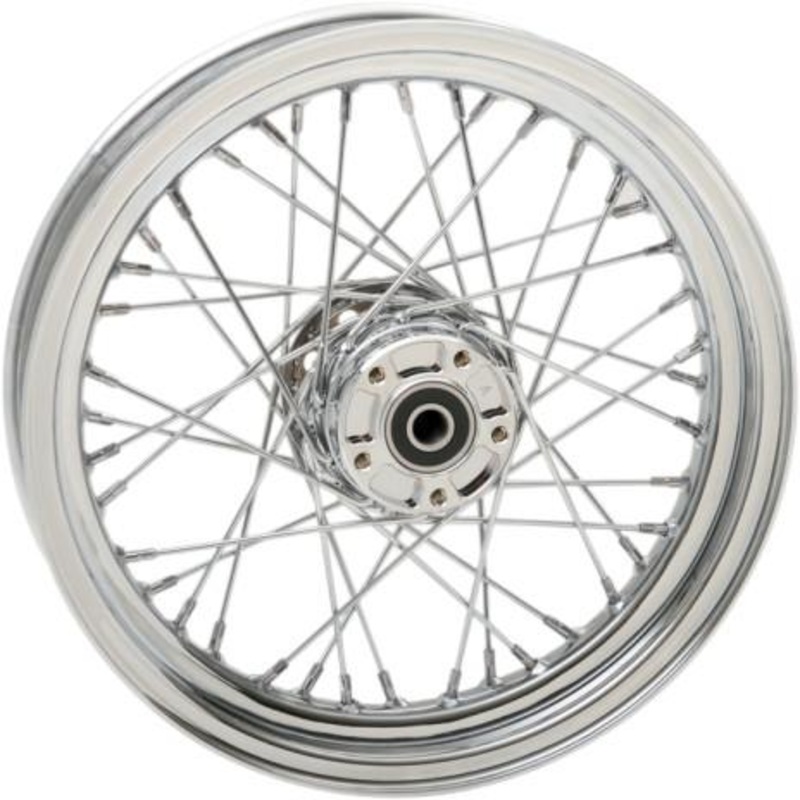 Drag Specialties Laced 40 Spoke Front Wheel – 16×3 – Chrome 64413
