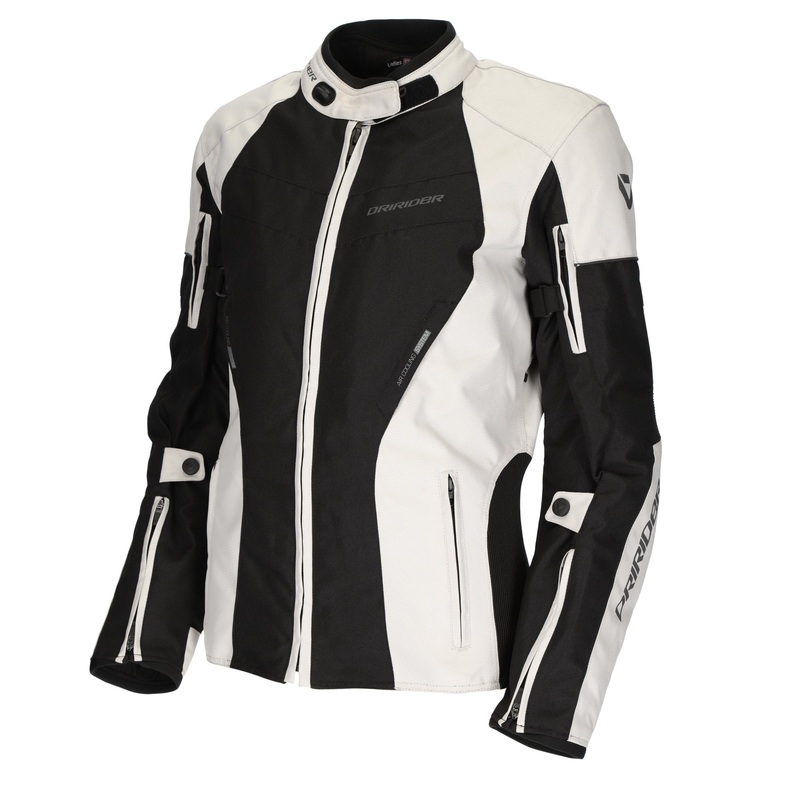DRIRIDER VIVID 3 LADIES JACKET – PEARL BLACK 6