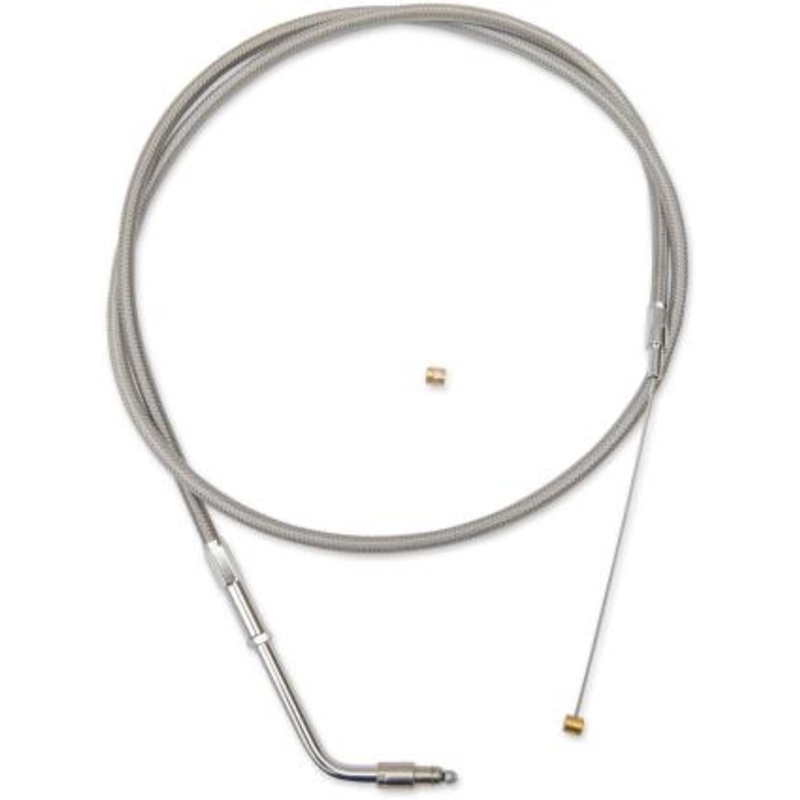 LA Choppers Stainless Steel Throttle Cable Kit – 18in.-20in. Ape Hangers LA-8005TH19