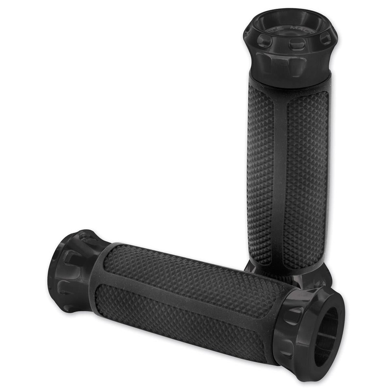 Performance Machine Overdrive Custom Grips – Black 0063-2082-B