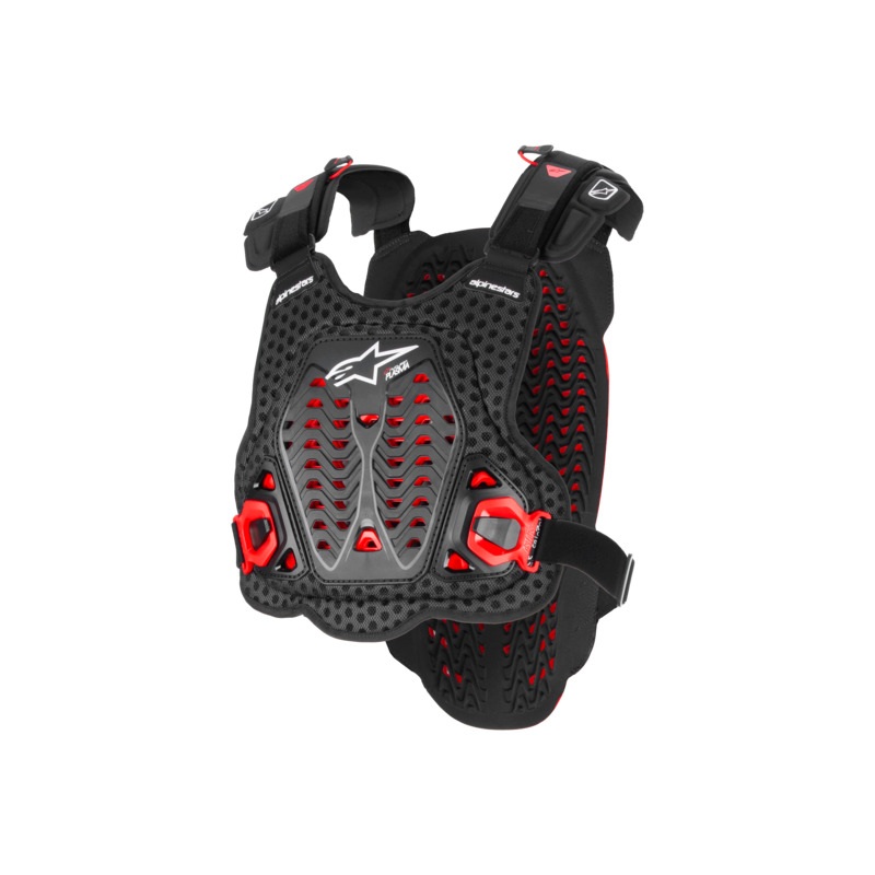 ALPINESTARS A-5 PLASMA CHEST PROTECTOR – BLACK RED WHITE XS/S
