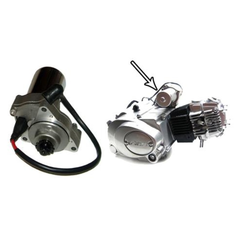 Outside Distributing Starter Motor – Top/Upper Mount – 50-125cc 07-0100