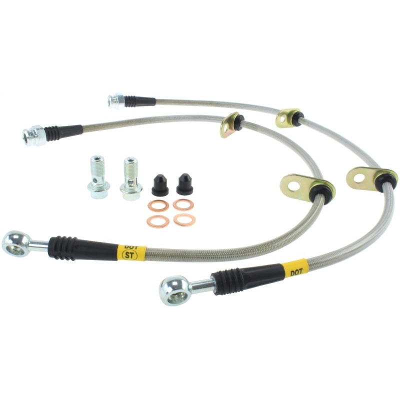 StopTech 90-93 Acura Integra / 90-91 Honda CRX Si Rear Disc Rear SS Brake Lines