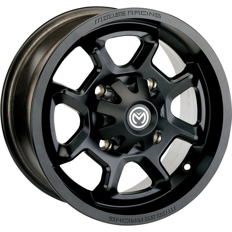 Moose Utility 415X Wheel – 12×8 – 4+4 Offset – 4/110 – Matte Black 0230-1211