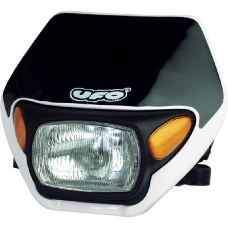 UFO Plastics Oregon Enduro Headlight Assembly with Turn Signals – Black PF01695001