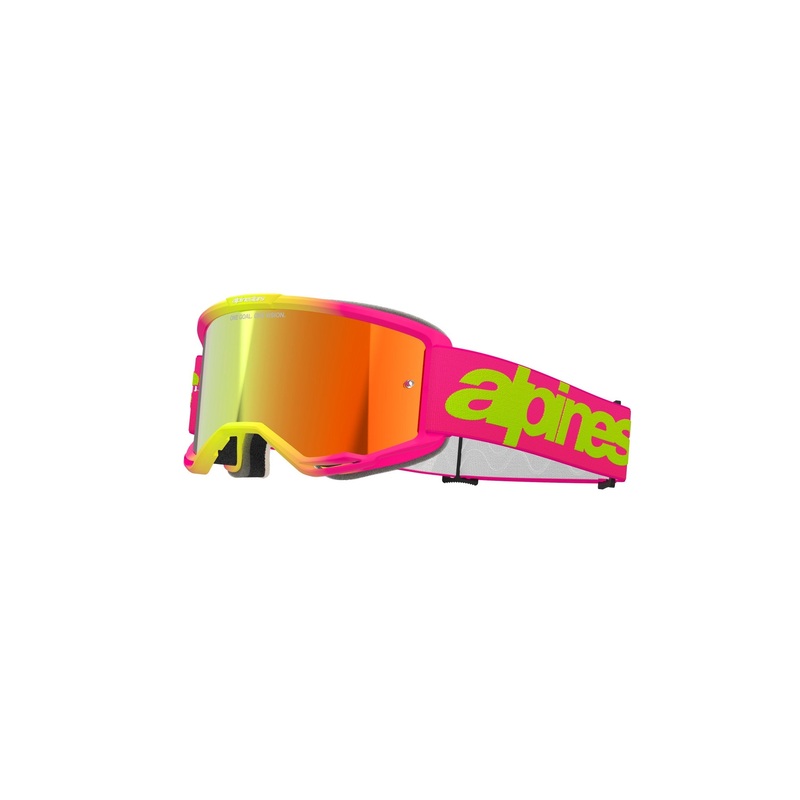 ALPINESTARS VISION 5 WOODMARK GOGGLES – PINK FLUO YELLOW MIRROR RED
